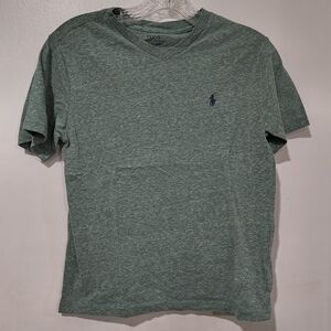 Polo by Ralph Lauren Green V-Neck Men's Shirt
